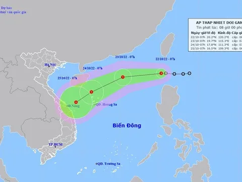 Áp thấp nhiệt đới có xu hướng mạnh lên, các tỉnh từ Hà Tĩnh đến Quảng Ngãi có mưa lớn