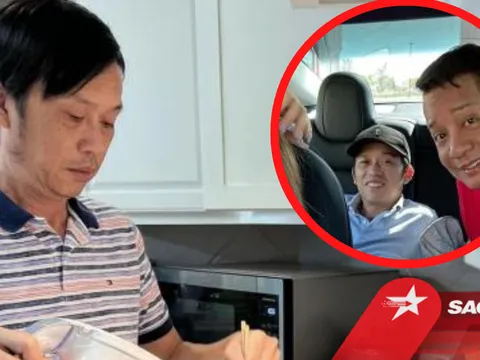 Hoài Linh tự tay vào bếp, đích thân chăm sóc con trai ở trời Tây