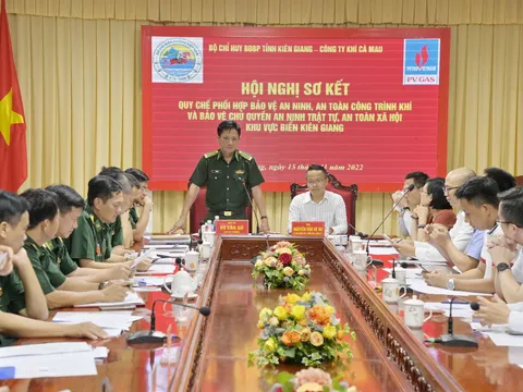 BĐBP tỉnh Kiên Giang và Công ty Khí Cà Mau sơ kết 1 năm thực hiện quy chế phối hợp