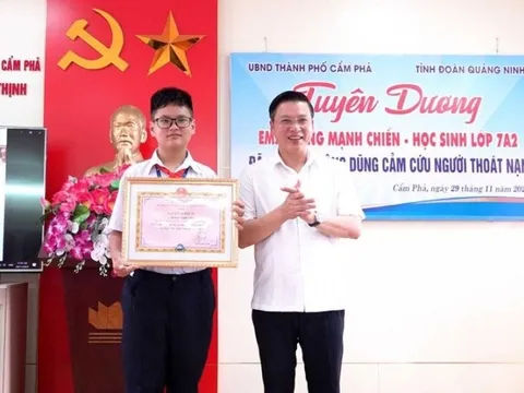 Chủ tịch nước gửi Thư khen học sinh lớp 7 dũng cảm cứu người gặp nạn