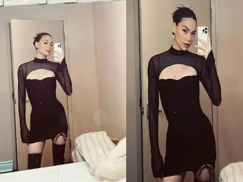 Hà Hồ diện đồ mỏng tang khoe hình thể 'căng đét' ở trời Tây: 'Bỏng mắt' thế này Kim Lý khó rời xa!