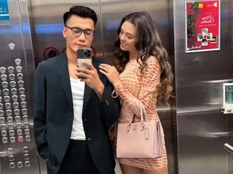 Vừa sinh mổ, Bùi Tiến Dũng đưa vợ Tây đi 'hâm nóng' tình cảm, body mẹ bỉm chiếm trọn spotlight