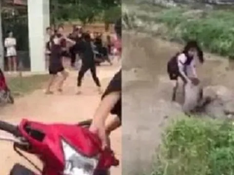 Vào cuộc xác minh vụ nữ sinh bị bạn đánh và đạp dí xuống ruộng bùn