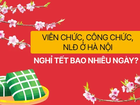 Viên chức, công chức, NLĐ ở Hà Nội được nghỉ Tết âm lịch 2023 bao nhiêu ngày?
