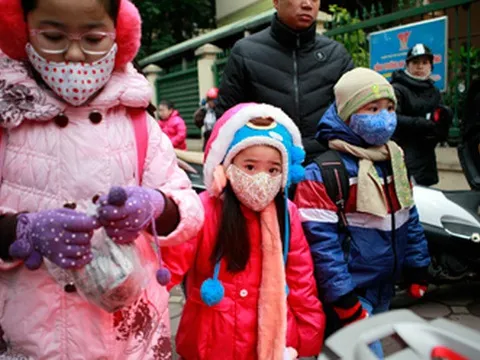 Hà Nội: Chủ động điều chỉnh giờ học hoặc cho học sinh nghỉ học khi trời rét dưới 10 độ C