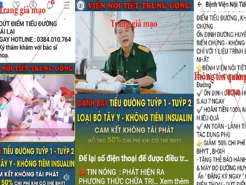Cảnh báo mạo danh Bệnh viện Nội tiết Trung ương để lừa đảo trục lợi