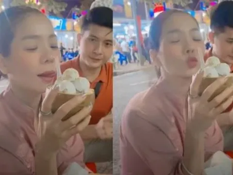 Biểu cảm của tình trẻ Lệ Quyên khi xuất hiện chung một khung hình với 'đàn chị' khiến netizen tranh cãi