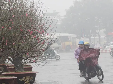 Mưa xuân, trời rét kéo dài dịp Tết tại miền Bắc