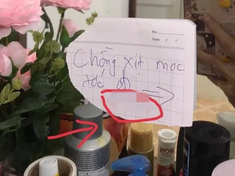 Vợ tế nhị viết mẩu giấy nhắc chồng 'xịt thuốc mọc tóc' và lời hồi đáp gây bất ngờ của chồng