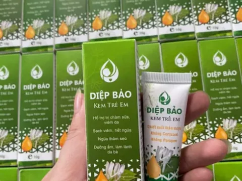 Bộ Y tế thông tin về Kem Diệp Bảo dùng bôi da trẻ em bị thu hồi