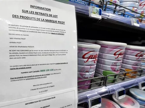 Lactalis bị buộc tội trong bê bối sữa bột nhiễm khuẩn - Cục An toàn thực phẩm thông tin gì?