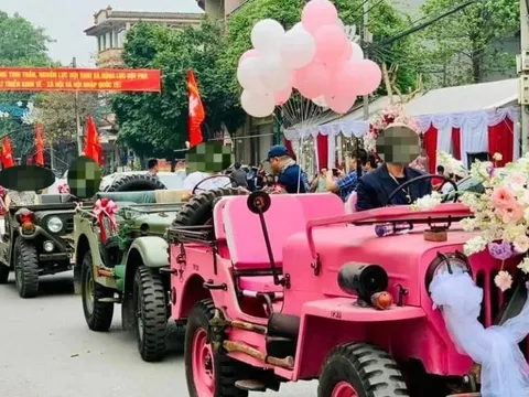 Công an vào cuộc xác minh đoàn xe Jeep rước dâu ở Thái Nguyên