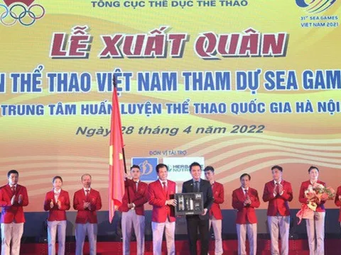Lễ xuất quân đoàn Thể thao Việt Nam tham dự SEA Games 32: Tổ chức trang trọng, ý nghĩa
