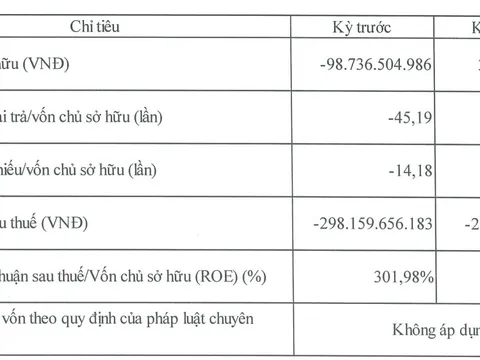 Một DN bất động sản nợ phải trả cao gấp gần 119 lần vốn chủ sở hữu