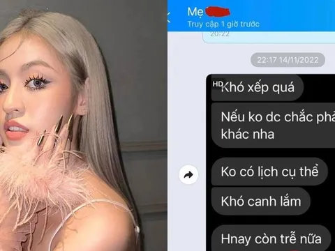 Lộ tin nhắn Trần Thanh Tâm bị đưa vào 'blacklist', mẹ ruột phải năn nỉ van xin cho con gái được làm nghề