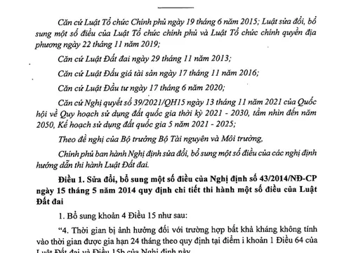 Nghị định số 10/2023/NĐ-CP hướng dẫn thi hành Luật Đất đai: Cần hiểu và thực hiện đúng!