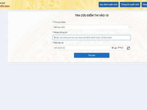 Hà Nội: Thí sinh xem điểm thi vào lớp 10 THPT thế nào?