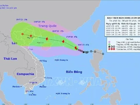 Bão số 1 có khả năng ảnh hưởng đến đất liền Việt Nam trong ngày 18/7
