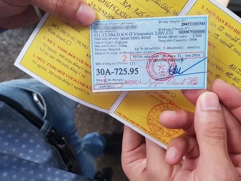 Thời hạn sử dụng chứng nhận đăng ký xe