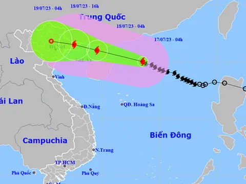 Bão số 1 giật cấp 15, từ đêm nay, Bắc Bộ sẽ có mưa to đến rất to