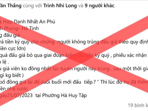 Hà Tĩnh: Công an xác minh tài khoản Facebook ‘ảo’ đăng tin bôi nhọ doanh nghiệp