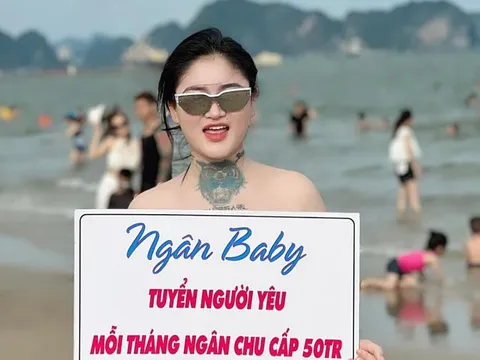 Ngân Baby nói gì về việc chu cấp 50 triệu đồng mỗi tháng nếu tìm được người yêu?