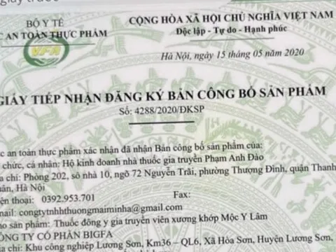 Cảnh báo thực phẩm chức năng giả mạo giấy tờ của Bộ Y tế