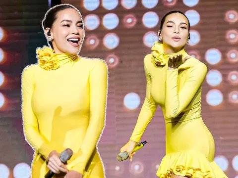 Hồ Ngọc Hà diện đồ vàng chóe, tôn đường cong quyến rũ