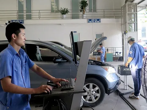 Xe chưa nộp phạt sẽ không được cấp tem kiểm định có thời hạn