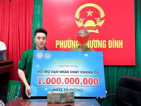 Một mạnh thường quân tặng 1 tỷ đồng san sẻ nỗi đau cùng những nạn nhân vụ cháy