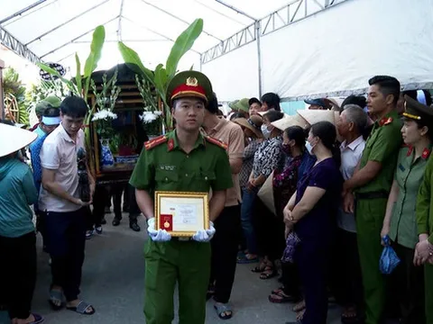 Thái Bình: Truy thăng cấp bậc hàm cho chiến sĩ công an hy sinh