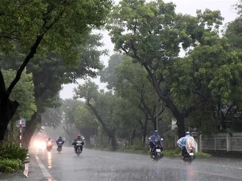 Áp thấp nhiệt đới trên đất liền từ Quảng Trị đến Thừa Thiên - Huế