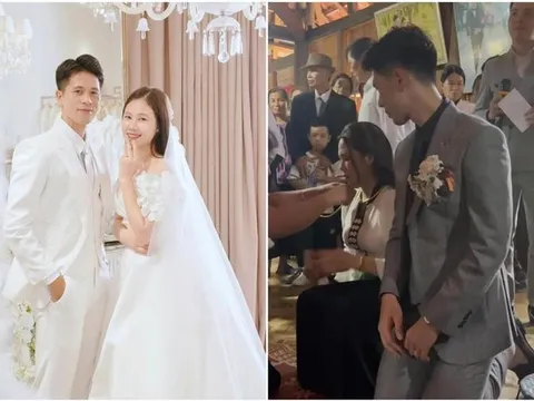 Phải quỳ gối để nhận nhiều quà cưới, Đình Trọng được nhà gái ưu ái làm điều này