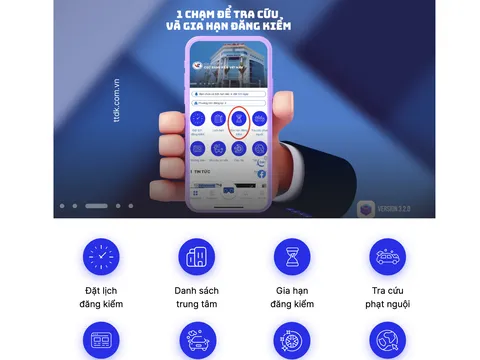 Cục Đăng kiểm khuyến cáo người dân đăng ký qua app