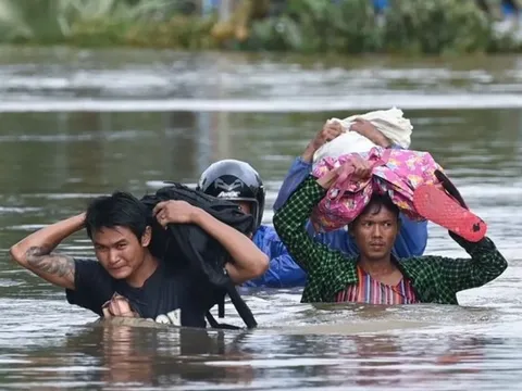 Đóng cửa hơn 200 trường học tại Myanmar do lũ lụt nghiêm trọng
