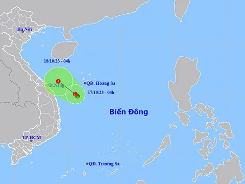 Thời tiết ngày 17/10: Vùng áp thấp mạnh lên thành áp thấp nhiệt đới