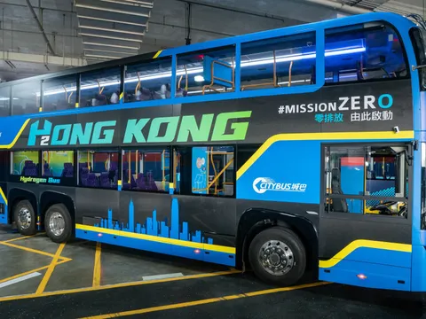Hong Kong: Thử nghiệm xe buýt hai tầng chạy bằng hydro