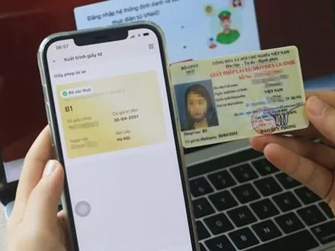 Người dân có thể tự cập nhật bằng lái xe lên VNeID