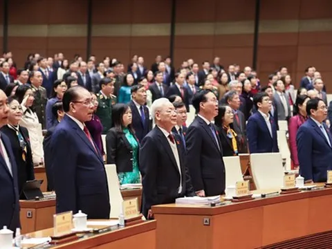 Tổng Bí thư Nguyễn Phú Trọng dự khai mạc Kỳ họp bất thường thứ 5, Quốc hội khóa XV