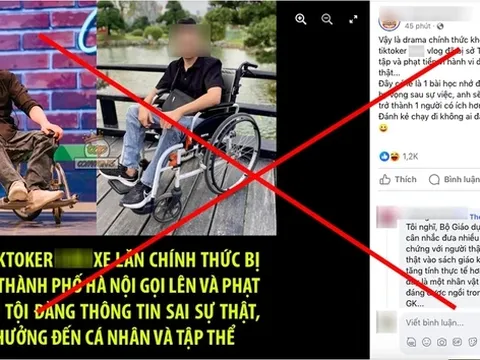 Thực hư việc Tiktoker bị phạt 7,5 triệu đồng do bài đăng 'bị đuổi khỏi quán vì ngồi xe lăn'