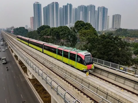 Sẽ vận hành thương mại đoạn trên cao tuyến đường sắt Nhổn - ga Hà Nội vào tháng 6/2024
