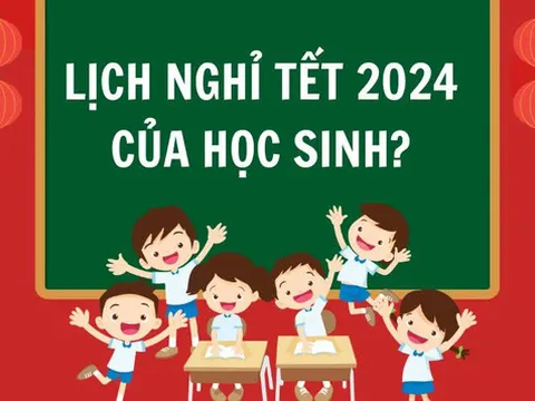 Chi tiết lịch nghỉ Tết Nguyên Đán Giáp Thìn 2024 của học sinh cả nước