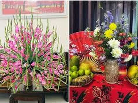 Hội chị em khéo tay khoe những bình hoa rực rỡ trang hoàng cho ngày Tết