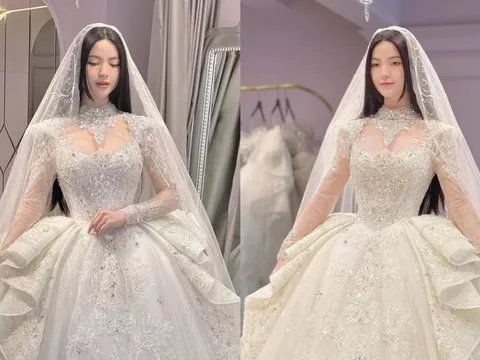Váy cưới của Chu Thanh Huyền hoành tráng đến cỡ nào?
