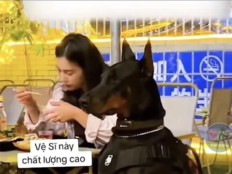 Đi ăn khuya, cô gái mang theo vệ sĩ khiến cả quán chỉ dám nhìn từ xa