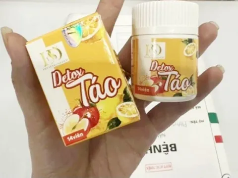 Cảnh báo sản phẩm Detox Táo hỗ trợ giảm cân chứa Sibutramin