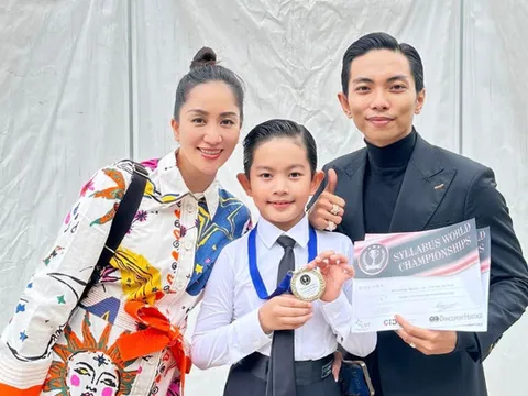 Con trai của Khánh Thi - Phan Hiển vô địch thế giới lần 2 dancesport hạng tuổi Thiếu Nhi