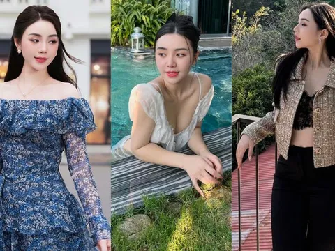 Gu thời trang một màu nhưng giúp Quỳnh Kool sáng bừng nhan sắc tựa hoa hậu