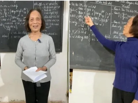 Cô giáo về hưu chơi TikTok cực chất, dạy Văn 'siêu đỉnh' khiến học sinh mê mẩn