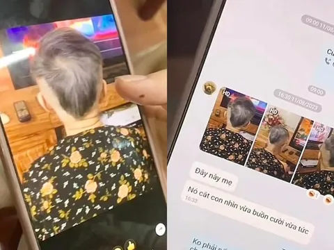 Đưa bà nội đi cắt tóc, cháu đích tôn lớp 7 khiến cả gia đình hoảng hốt